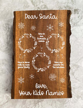 Load image into Gallery viewer, Dear Santa Kids Custom Wood Art
