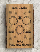 Load image into Gallery viewer, Dear Santa Kids Custom Wood Art
