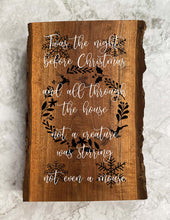 Load image into Gallery viewer, Twas the Night Before Christmas Wood Art
