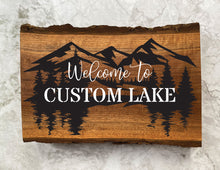 Load image into Gallery viewer, Welcome to Lake Custom Wood Art
