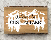 Load image into Gallery viewer, Welcome to Lake Custom Wood Art
