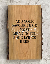 Load image into Gallery viewer, Lyrics Custom Wood Art
